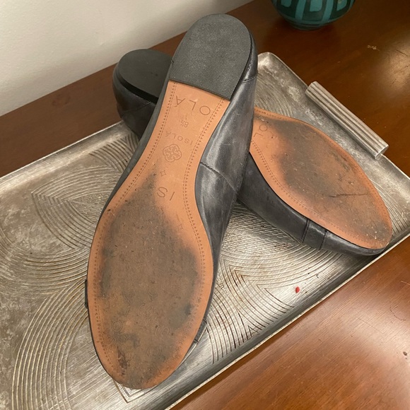 Gunmetal grey flats with buckle detail - Picture 6 of 7